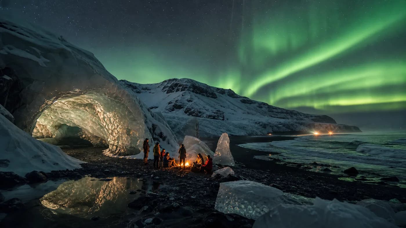 Iceland Aurora Winterline expedition landscape